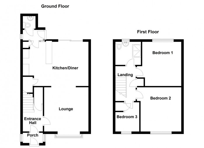 Floorplan for Wrights Lane, Cradley Heath