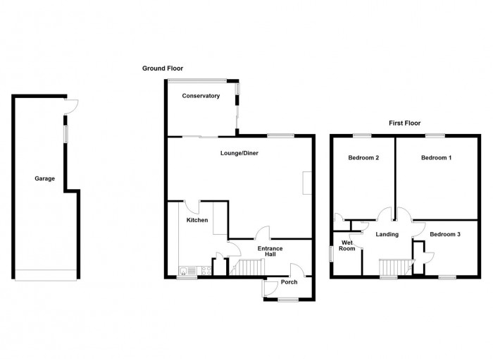 Floorplan for Kelwood Drive, Halesowen