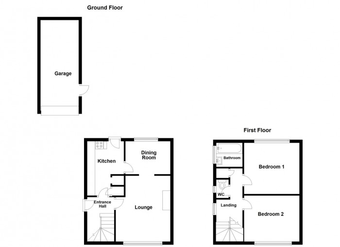 Floorplan for Tiled House Lane,Pensnett,Brierley Hill,West Midlands