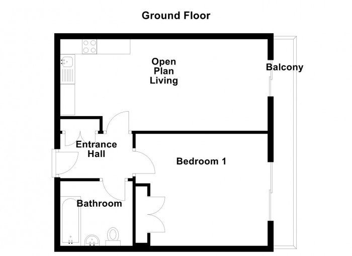 Floorplan for Hurst Street, Birmingham