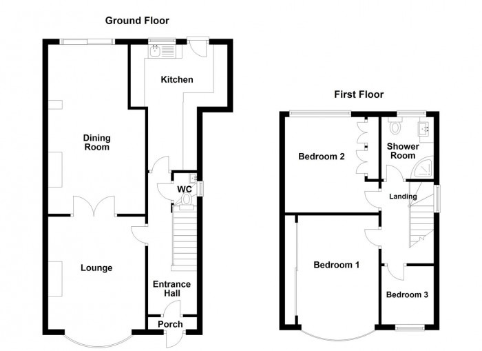 Floorplan for Hilston Avenue, Halesowen