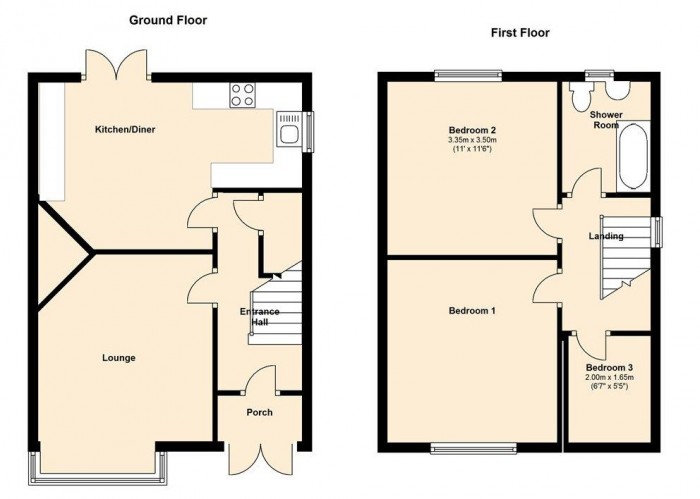 Floorplan for Saltwells Road,