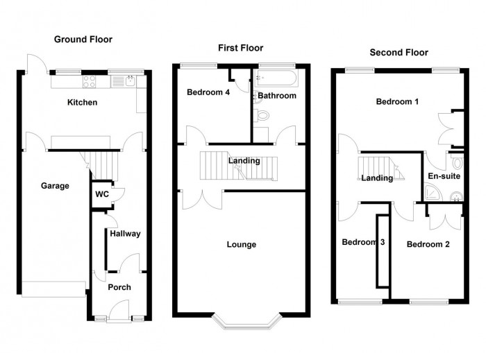 Floorplan for Iverley Road, Halesowen