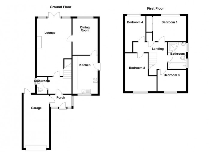 Floorplan for The Crescent, Cradley Heath