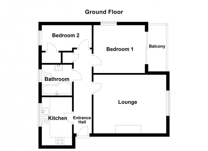 Floorplan for Luanne Close, Cradley Heath