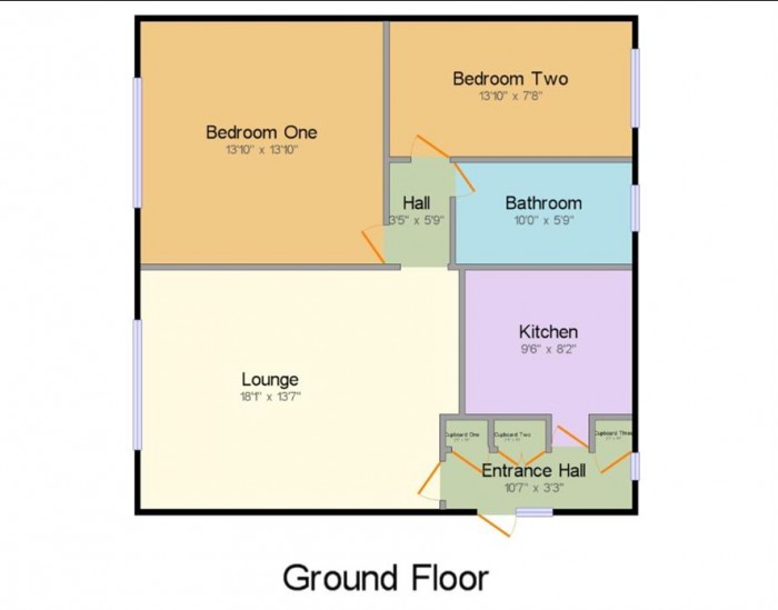 Floorplan for Brandhall Court, Wolverhampton Road, Oldbury