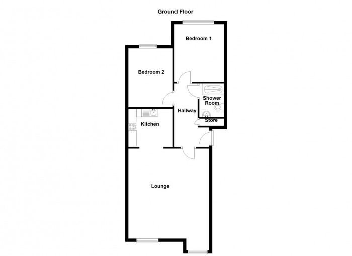 Floorplan for Waterside Court, Titford Road, Oldbury