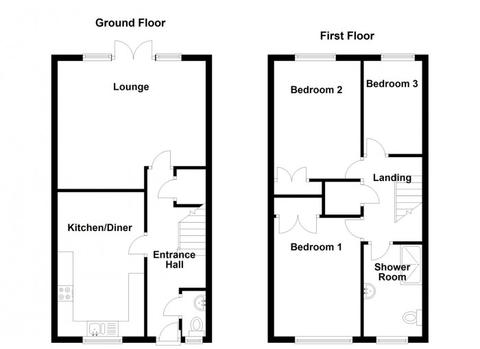 Floorplan for Maslin Place, Summer Hill, Halesowen