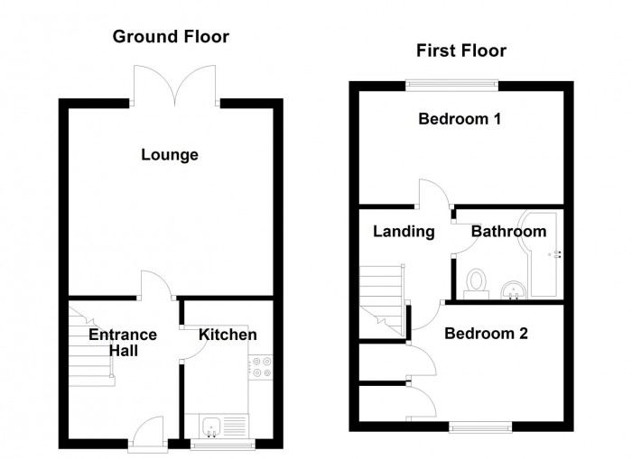 Floorplan for Sandpiper Close,Stourbridge,West Midlands